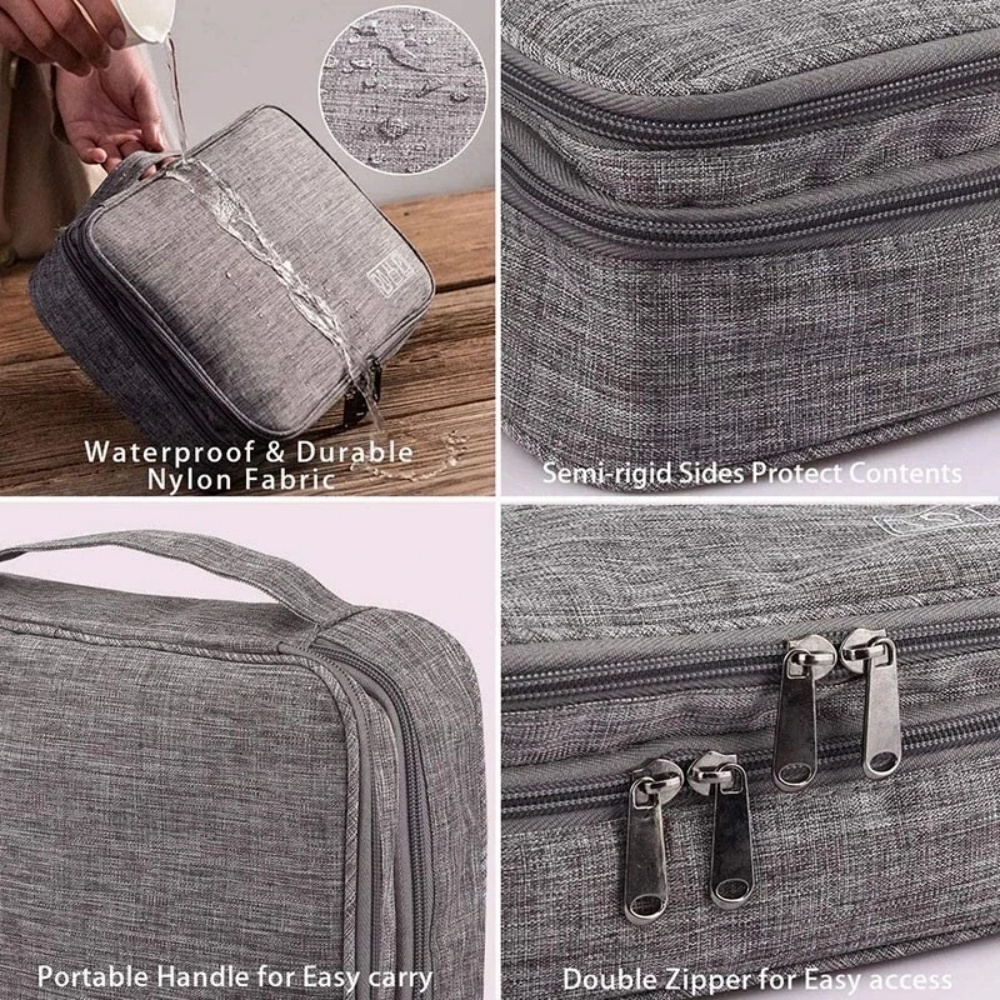 Torba do przechowywania kabli Wodoodporny cyfrowy organizer na akcesoria elektroniczne Przenośny podróżny organizer na kable do wtyczki ładowarki USB
