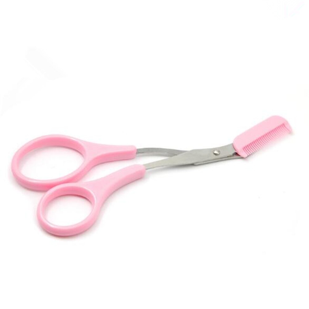 Rasoir pour sourcils et sourcils pour femmes, peigne, tondeuse, épilateur, outil de maquillage, cosmétique: pink with 1 comb