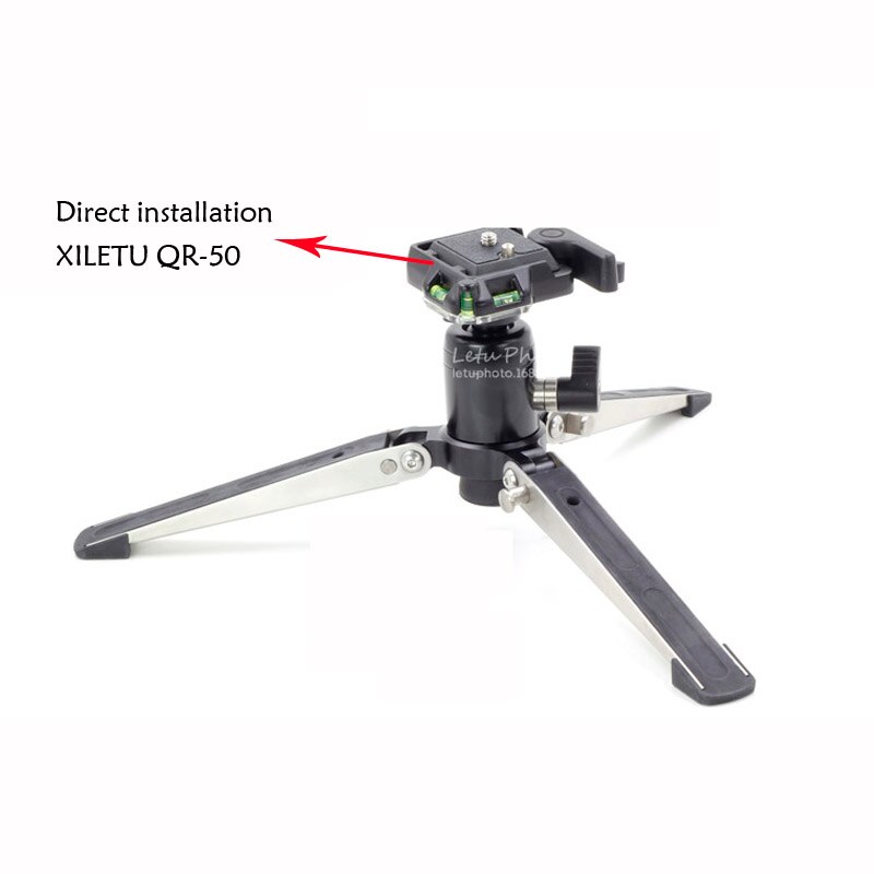 XILETU XVT28 Mini Multifunctional Tabletop Tripod Aluminum Alloy Portable Bracket Ballhead for Cellphone Gopro DSLR Camera