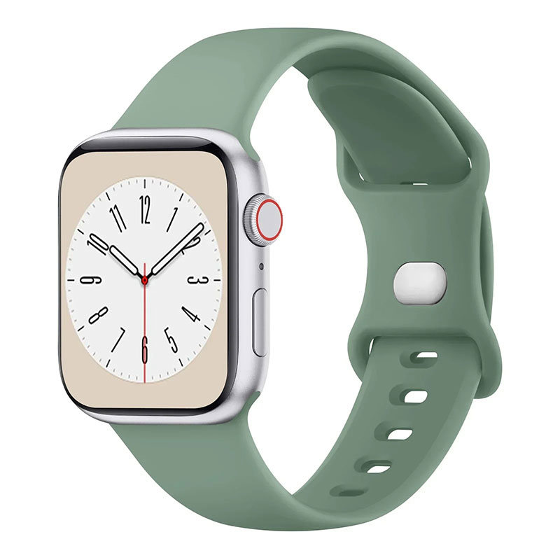 Zachte Siliconen Band Voor Apple Watch 9 8 7 6 5 4 3se Band Voor Iwatch Ultra 49Mm 45Mm 41Mm 40Mm 44Mm 38Mm 42Mm Horlogeband: Antieke Zwarte / 12mm