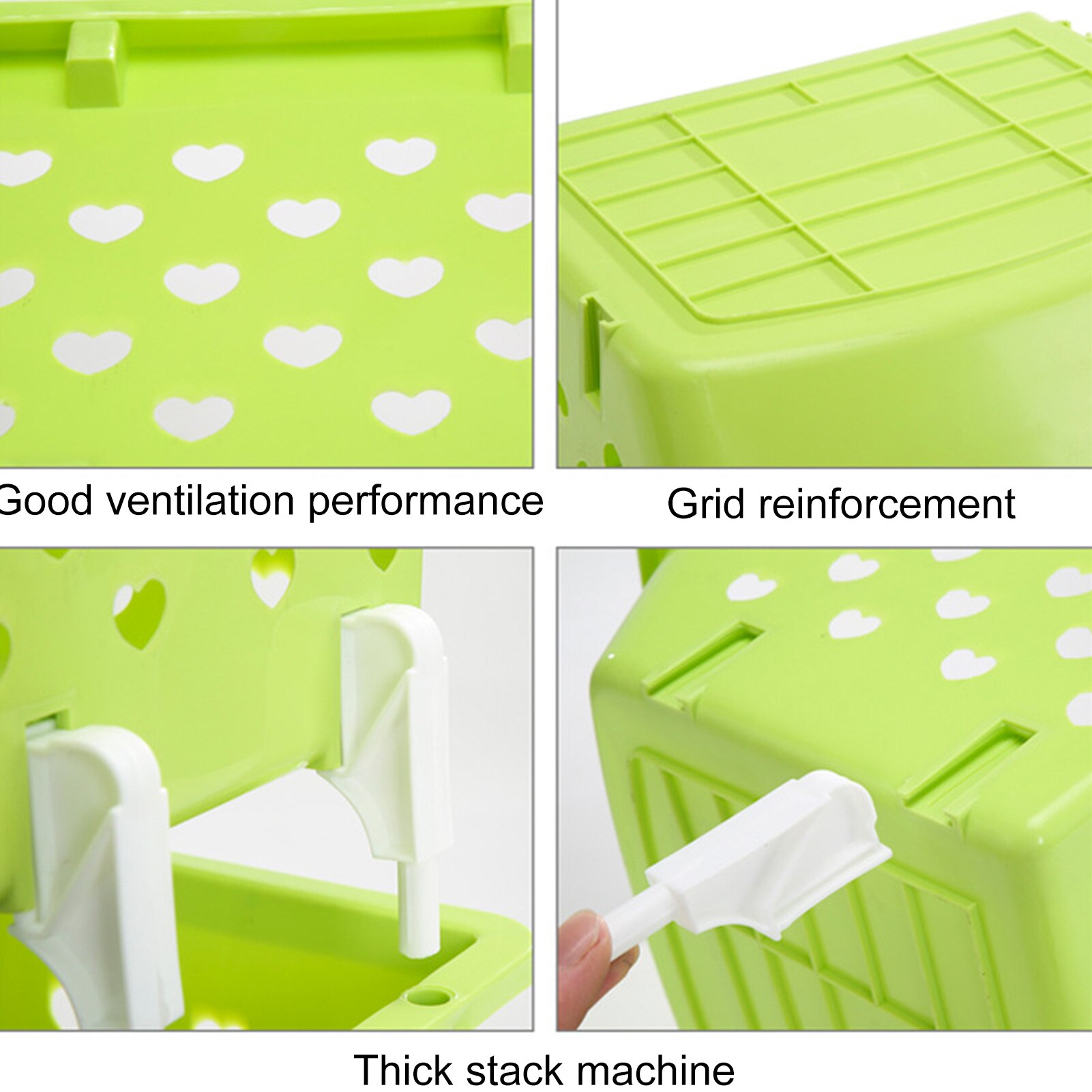 Cesta de almacenamiento de plástico para cocina, organizador apilable de hueco multifuncional para verduras y frutas