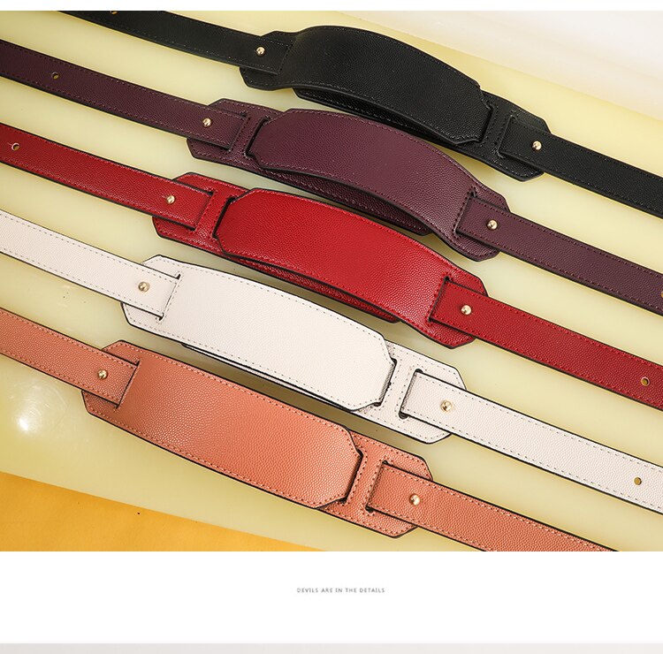 Mærke taske strop justerbar skulder crossbody strop til håndtaske læder taske pu strop taske tilbehør bælte til taske bolso mujer