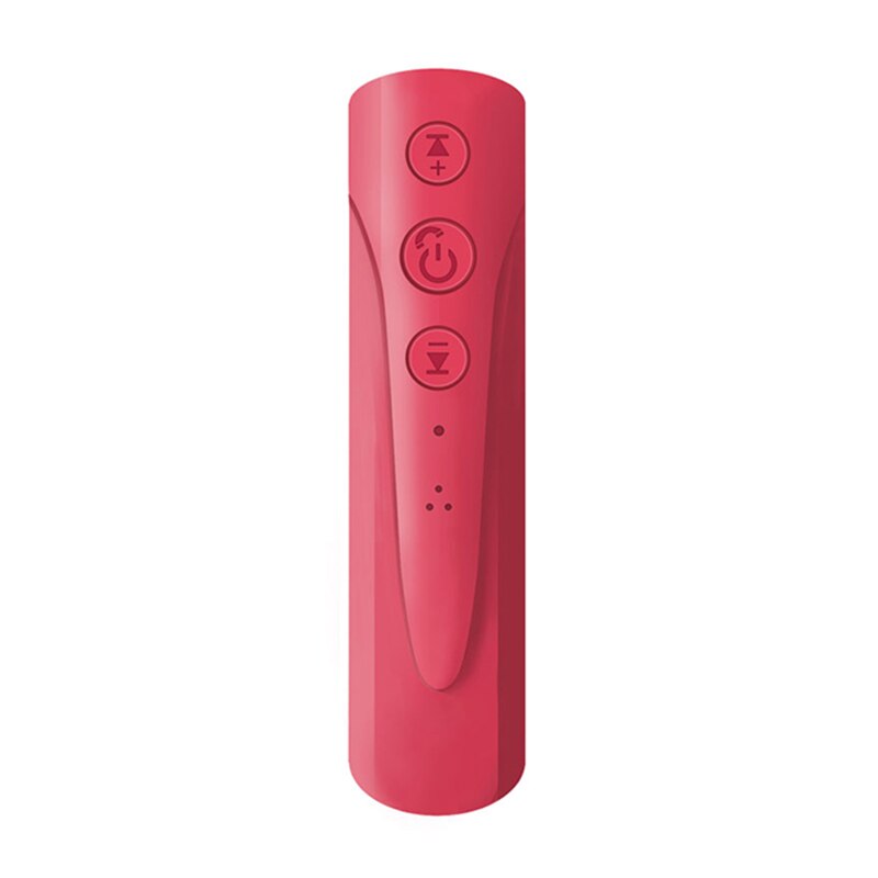 Kebidumei bluetooth højttaler bil bluetooth aux universal 3.5mm jack håndfri auto modtager musik bil bluetooth modtagere: Lyserød
