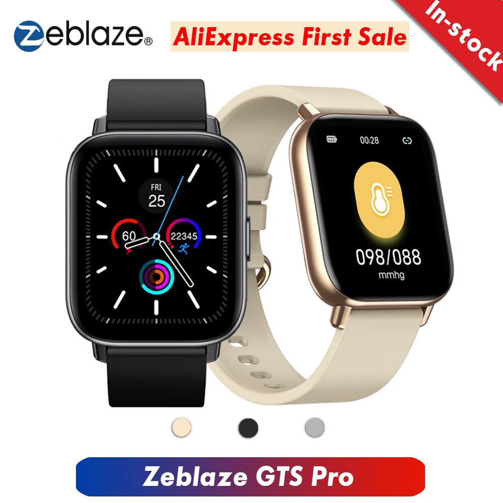 Zeblaze GTS Pro Smart Uhr Bluetooth 5,0 IP67 Wasserdichte Spo2 Ebene Smartwatch Schlaf/Herz Rate/Blutdruck Monitor uhren