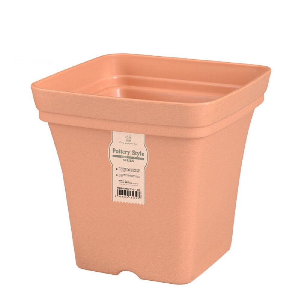 Plastic clay style square flower pots gardening plants European style balcony decorative flower pots