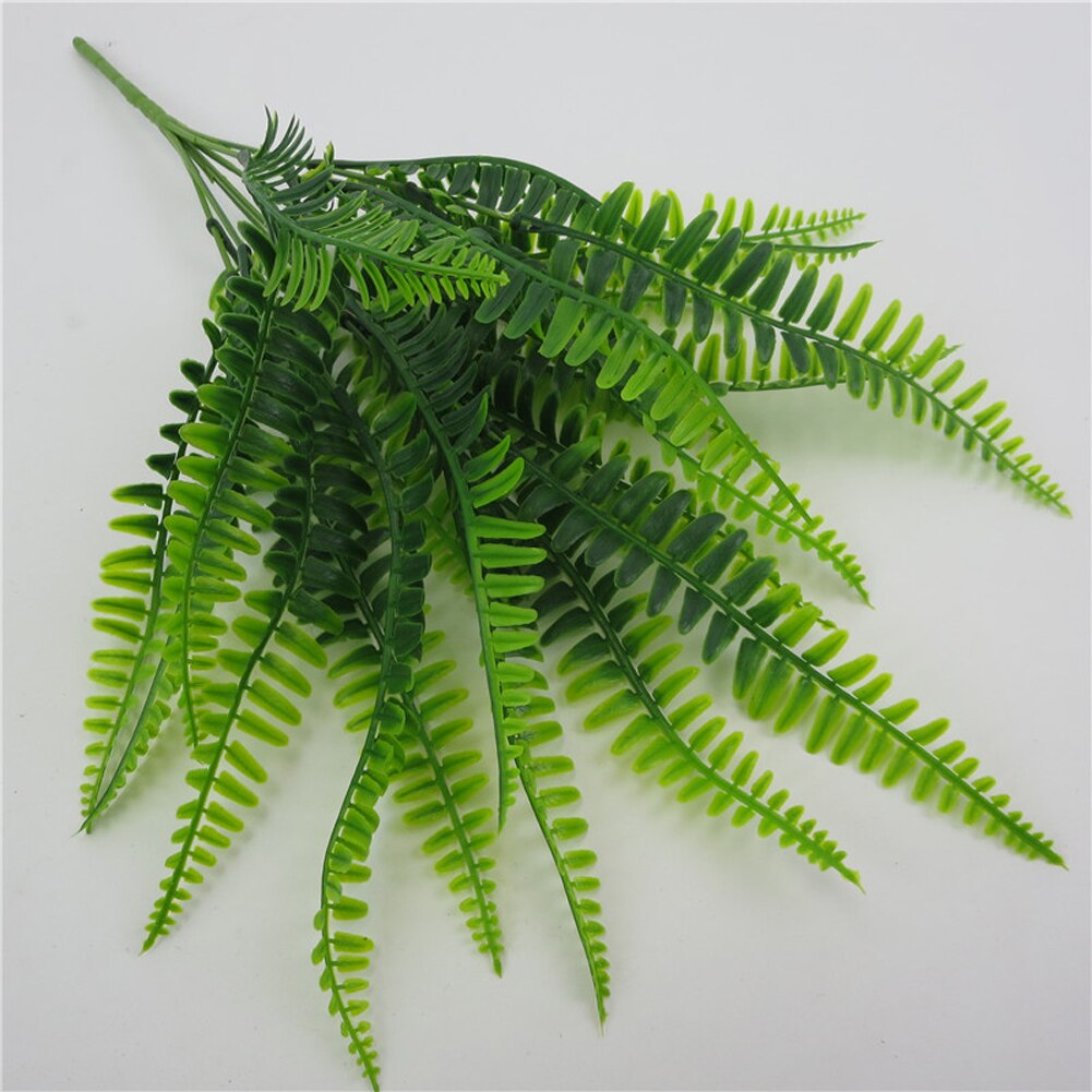 7 Fork Simulation Fern Grass Green Plant Artificial Fern Persian Leaves Flower Wall Hanging Plants Home Wedding Shop Decoration