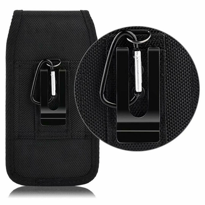 Universal Mobile Phone Waist Bag Nylon Belt Hook Pouch Case Cover Holster Fasten Bag for Cell Mobile Phone