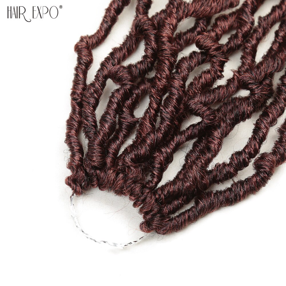 Dea da 20 pollici Faux Locs capelli all'uncinetto Nu Locs estensioni dei capelli intrecciate Ombre sintetiche parrucca di moda per capelli da donna Expo City