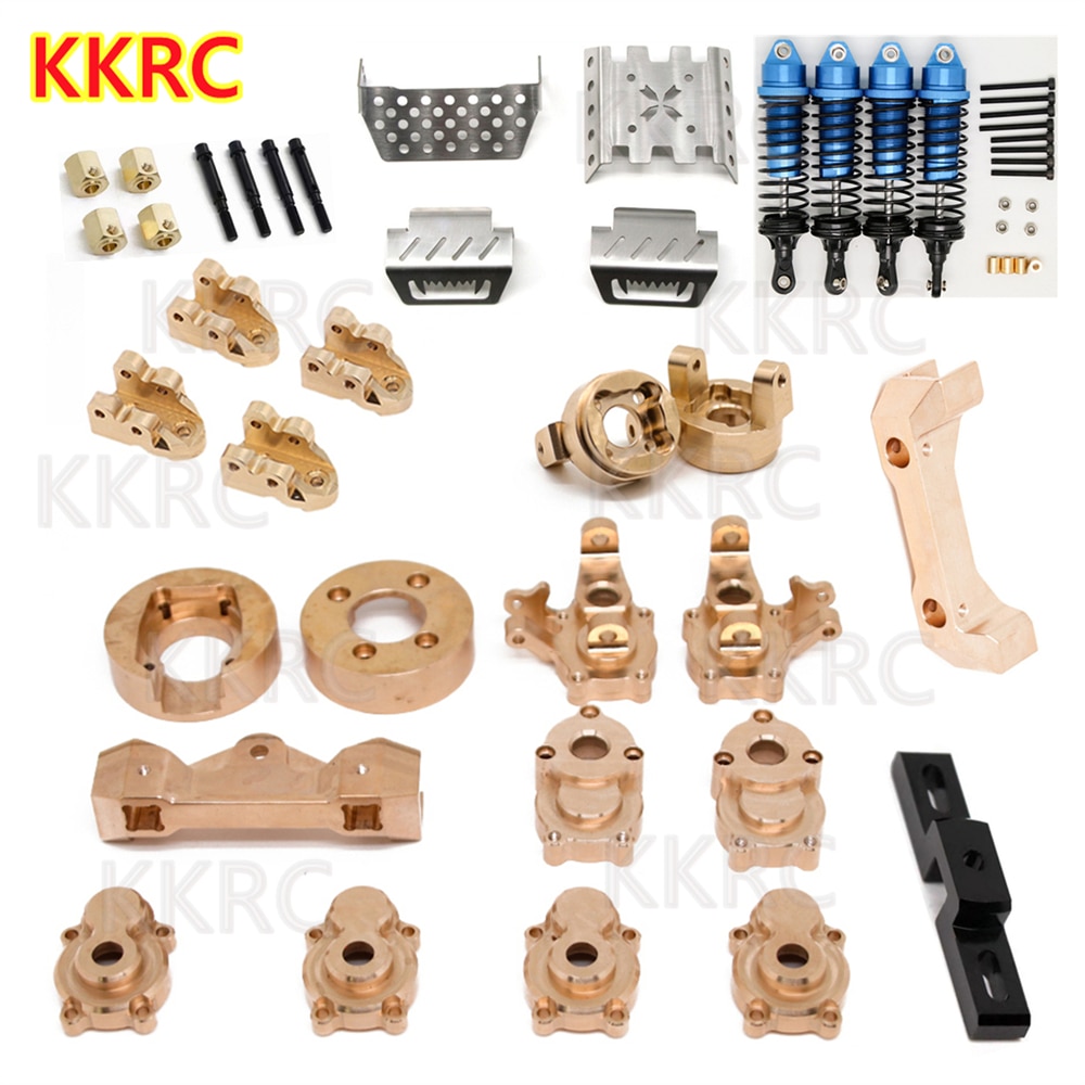 Yikong YK4082 YK4102 YK4103 Messing Front Steering Groep Achteras Mount Bumper C Base Contragewicht Schokdemper Chassis Armor