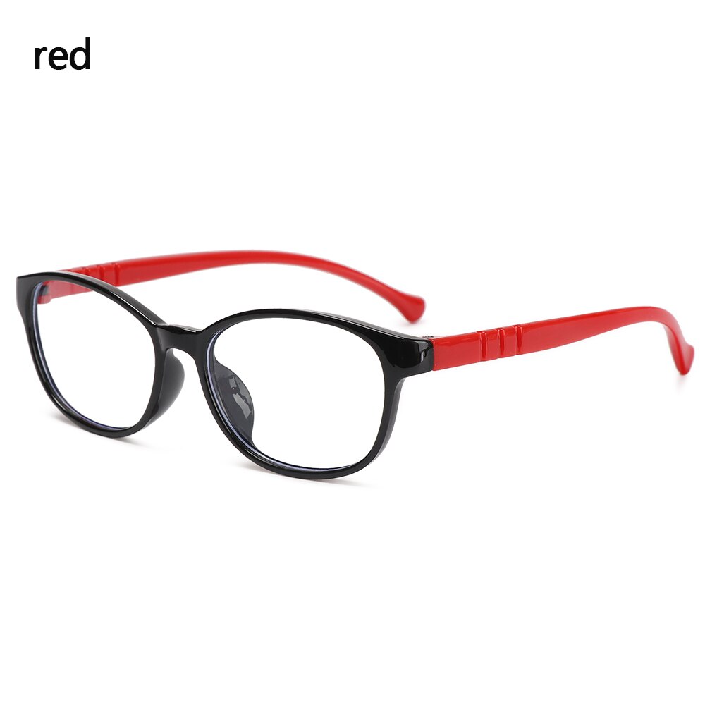 Kids Anti Blue Light Glasses Boys Girls Ultra Light PC Soft Frame Clear Lens Eyewear Eye Protection Computer Eyeglasses: type2-red