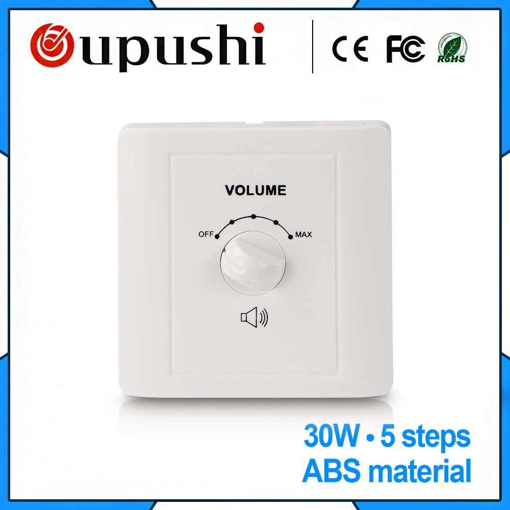 Oupushi Wall Mount Speaker Volume Control 30W Speaker Volume Control