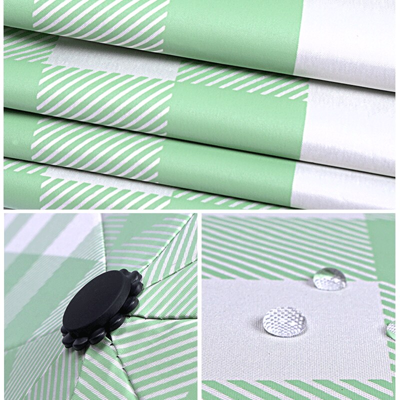 YADA Plaid Pattern Umbrellas Windproof Folding Rainy Umbrellas For Women Summer Unilever Umbrella YS200074