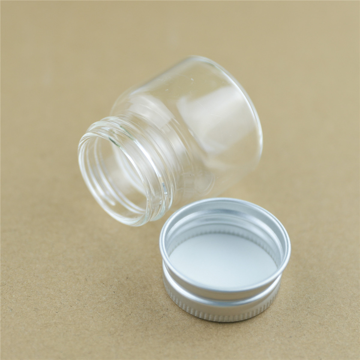 Mini bouteille en verre de 25ml, 24 pièces/lot, 37x40mm, bocaux vides, petit conteneur, bouteilles décoratives, pots de stockage d'épices, Diy