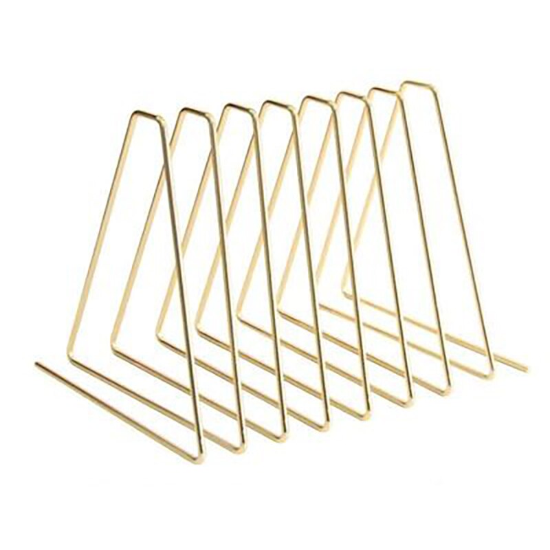 nordisch Gold Versenkbare Magazin Halfter Metall Dreieck Schreibtisch Organizer Lagerung Papier Dokument Fach Datei Ordner Büro Zubehör: Reich Gold