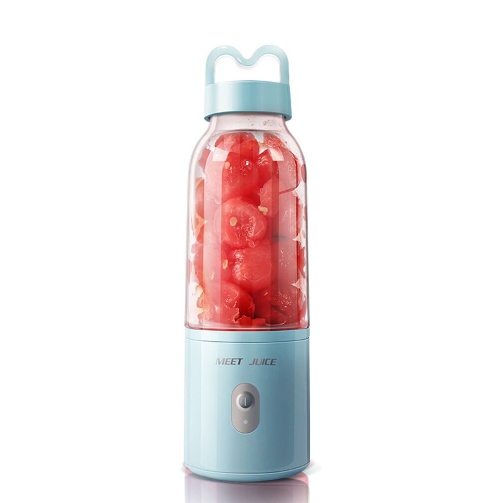 Draagbare oplaadbare / elektrische blender sapcentrifuge mixer blenders fruitpers voedsel usb maker snelle sapblender: Blauw