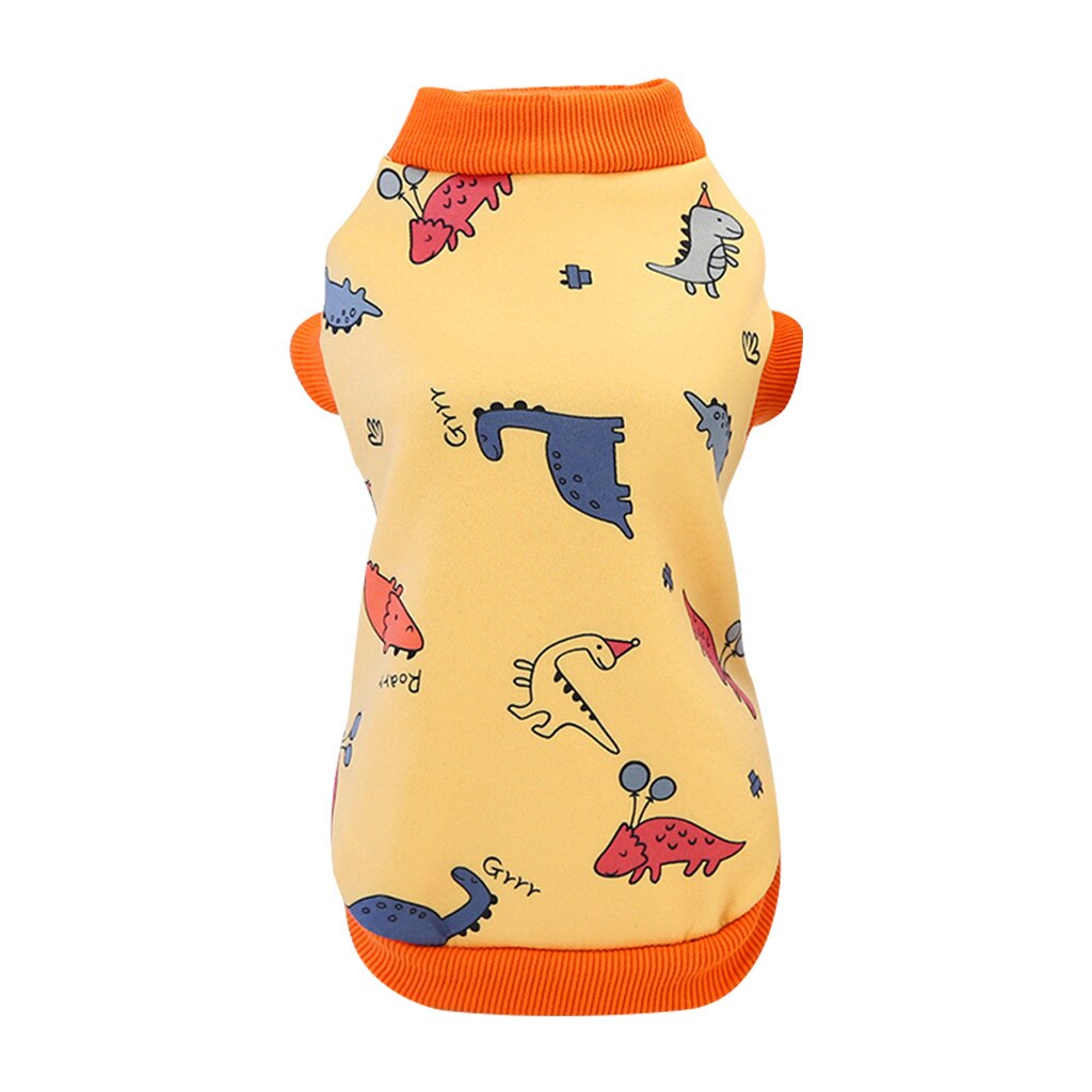 Pet clothing autumn and winter dog clothing winter cat milk silk sweater: YELLOW / XL