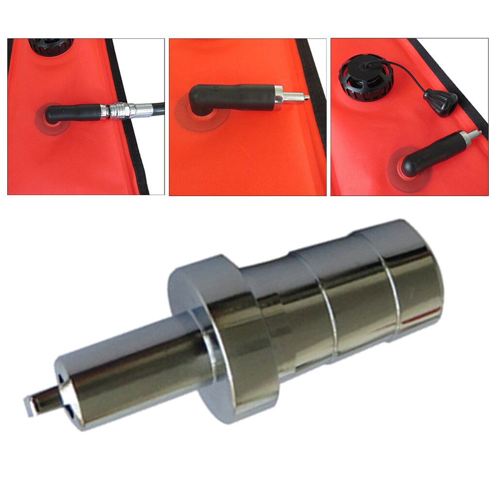 Boya de marcador de superficie de buceo, Conector de manguera de boquilla de inflado SMB