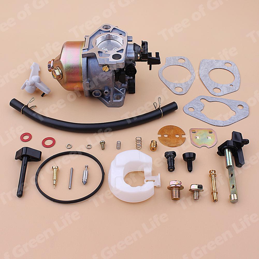 Carburetor For Honda GX390 13HP Carb Gasket Choke Rod Fuel Line Repair Kit