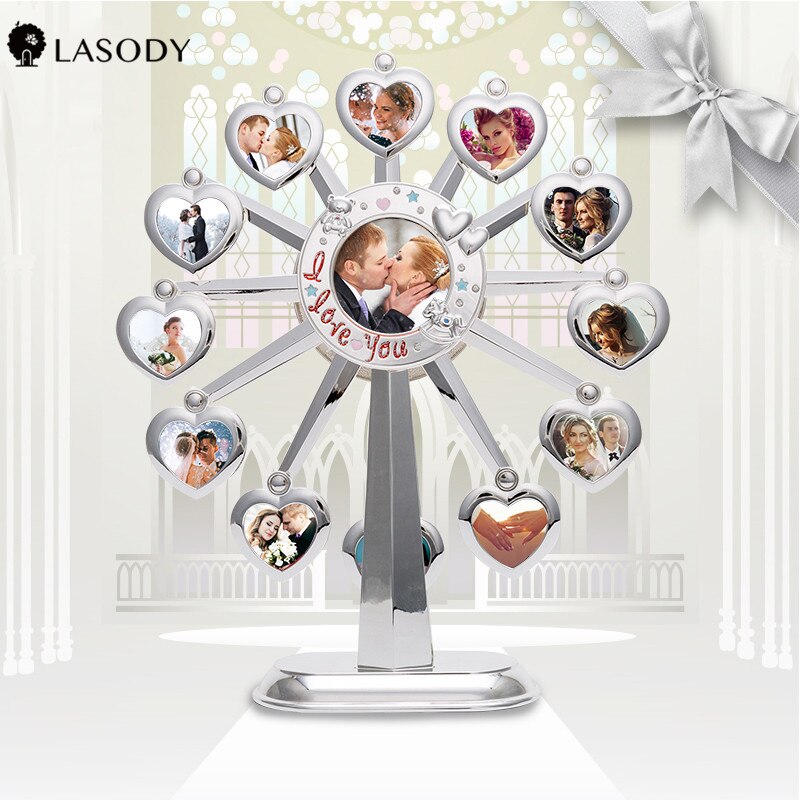 Musical Ferris Wheel Picture Frame for lovers with Auto Rotating Music Box by box