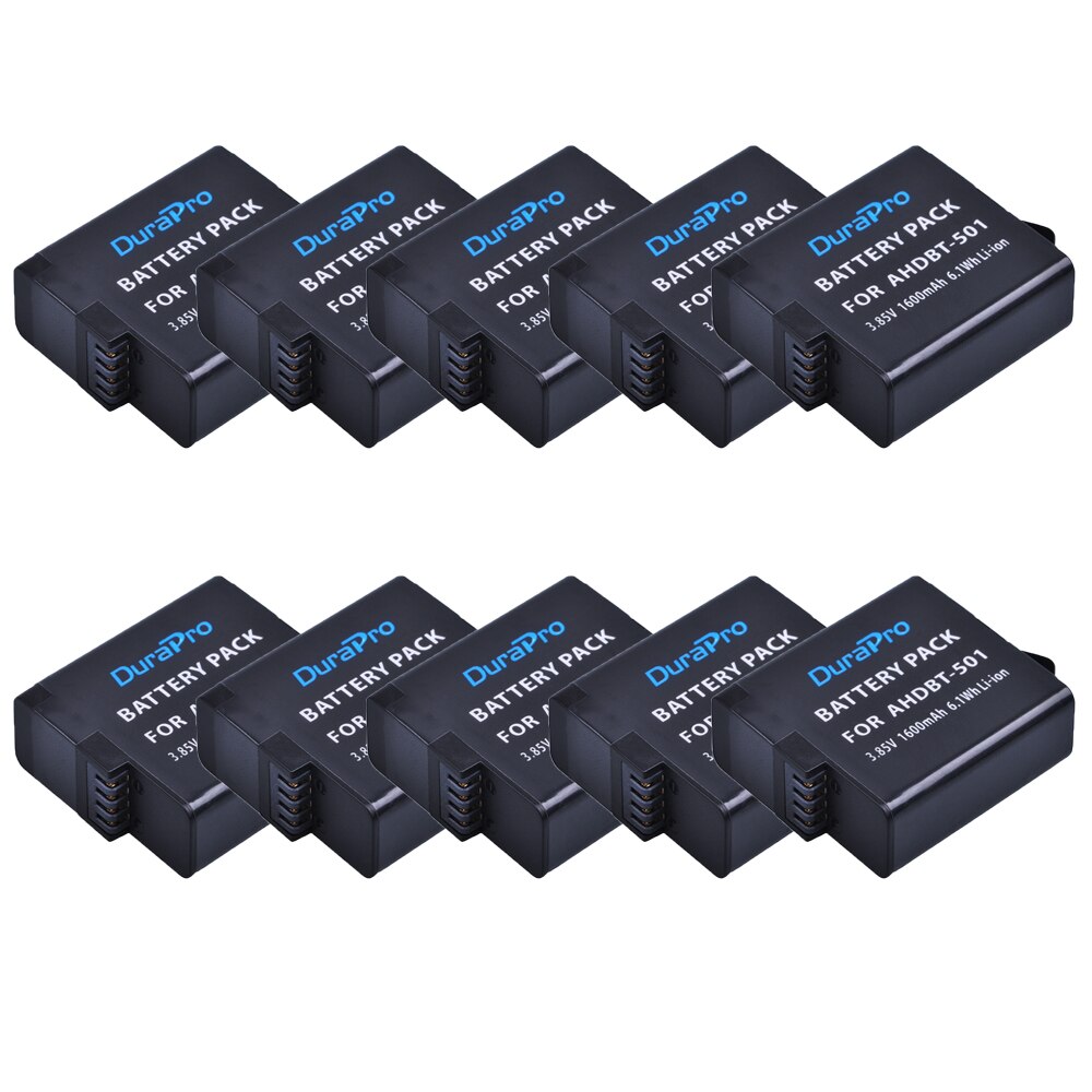 För gopro hero 7 hero 6 hero 5 svart batteri + usb 3- portar laddare med typ c port för gopro hero 7 6 hero 5 actionkameror