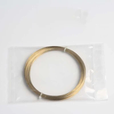 Outil universel de retrait de verre de ligne de coupe de pare-brise de voiture de câble métallique de retrait de fenêtre de pare-brise de 0.8mm 10M 20M: GOLD / 27mm