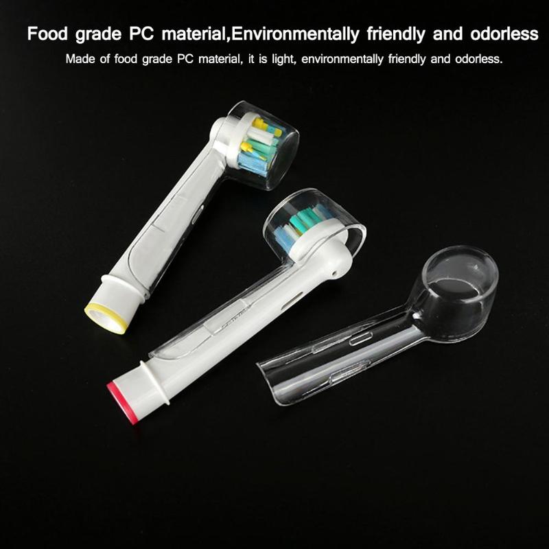 Støvtæt beskyttende børstehoved elektrisk tandbørste bakteriesikker rundt hovedrengøringsetui rejsehjemmeværktøj til braun oral b