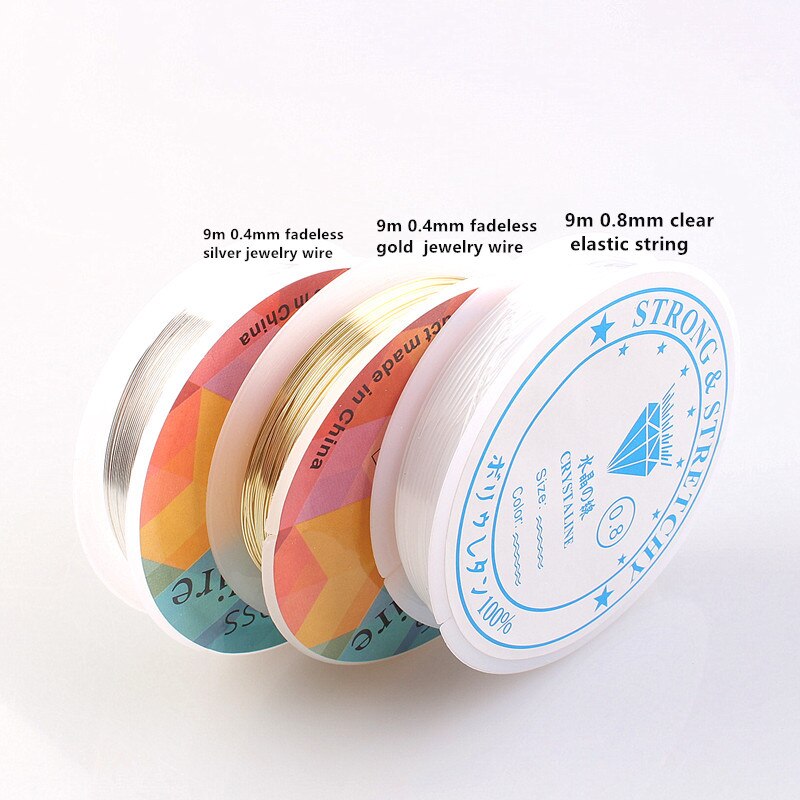 Jewelry Making Supplies Kit with Jewelry Wire and Jewelry Findings Starter Kit Jewelry Beading Making and Repair Tools Kit HK257