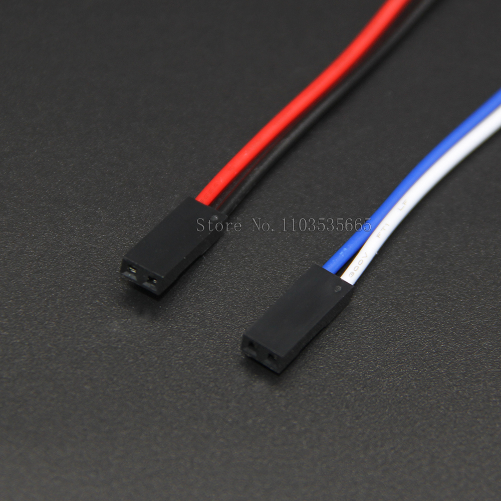 10 stk. arkadespil trykknap 2- bens kabel dupont-knapkabel happ-stil sanwa-switchledninger til jamma arkade usb-encoderledning