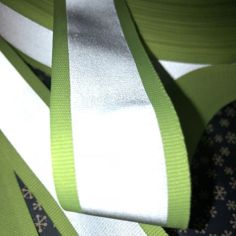 30mm width Fluorescent yellow warning tape for Safety Clothes sewing on