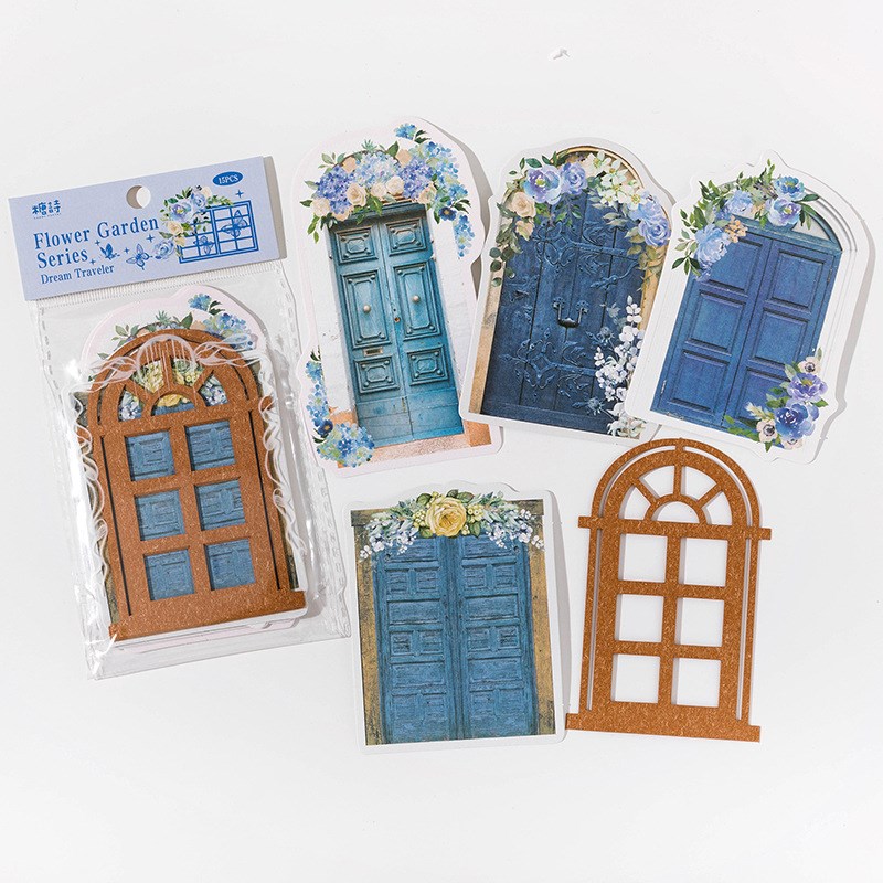 Juego de 15 piezas de Material de ventana de celosía Vintage, papeles decorativos para álbumes de recortes de Collage y proyectos de manualidades DIY: Blanco
