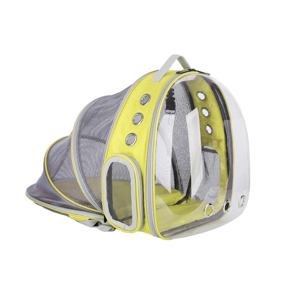 Tragbare Haustier Katze Rucksack Faltbare Multi-Funktion Haustier Hund Träger Tasche Große Raum Kapsel blasiert Schulter Haustier Rucksack Zelt käFeige: Gelb