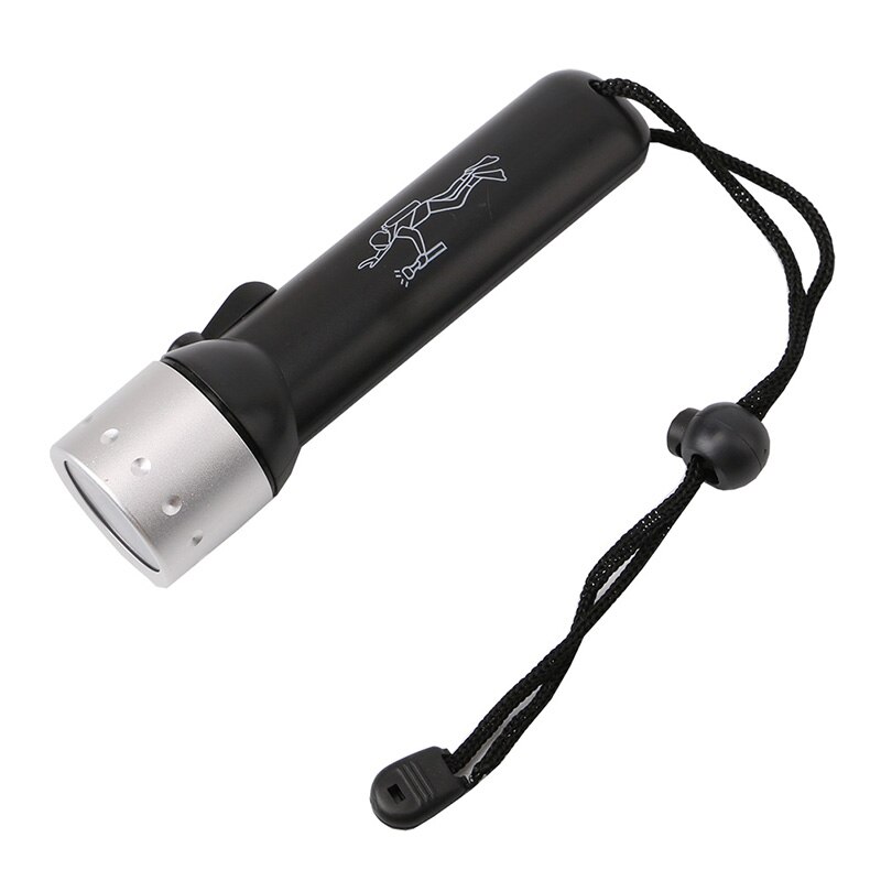 Duikzaklamp, led-zaklamp, waterdicht, superhelder voor noodgevallen thuis, buiten, sal 99: Zwart