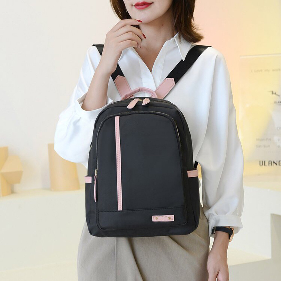 Mochila de tecido Oxford para mulheres: grande capacidade, design versátil, estilo universitário, à prova d'água, bolsa de viagem leve