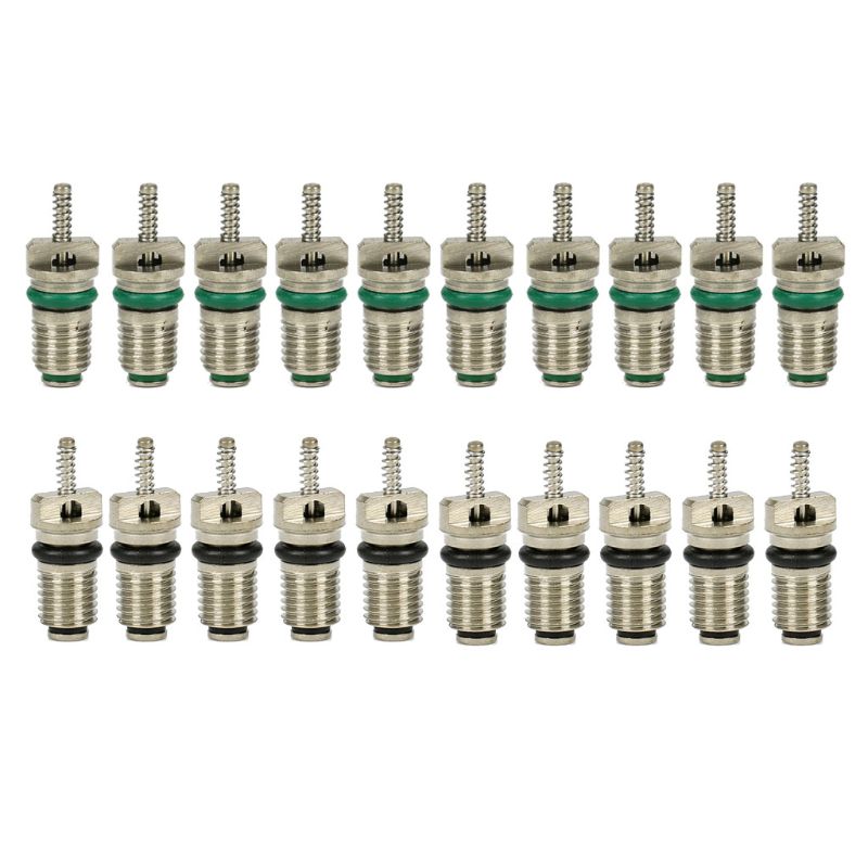 10 Uds AC R134A núcleo de válvula de aire acondicionado para coches automotrices núcleos agujas Kit de reparación resistente al calor