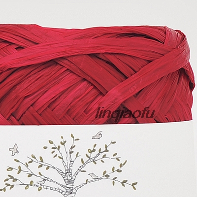 Japansk naturfiber raffia hatpose og papirtråd: K