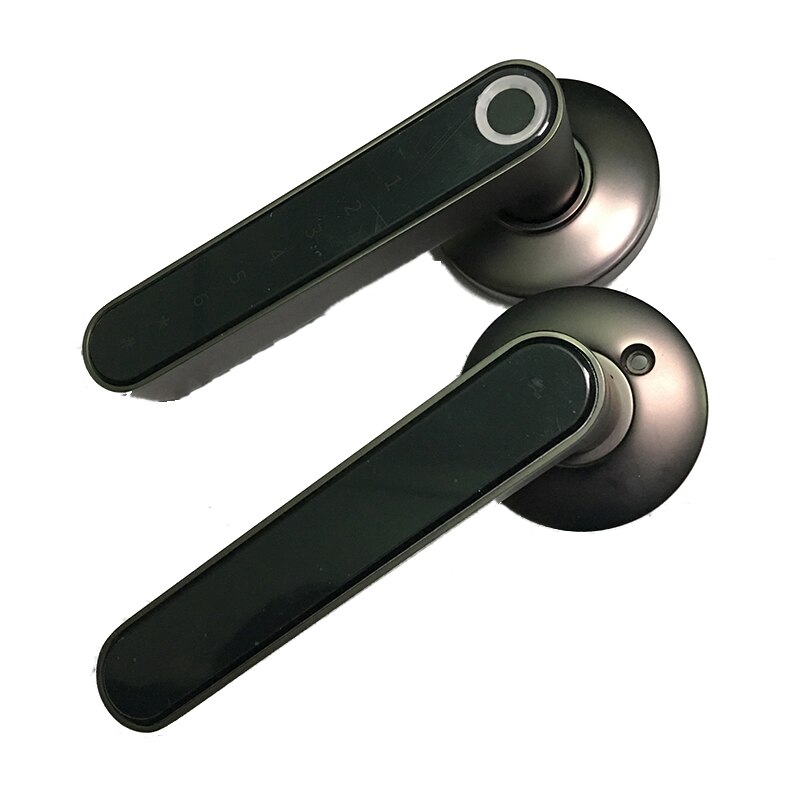 Vingerafdruk Deurslot Handvat Code Bluetooth Ios Android Telefoon Een Tijd Code Unlock Record Houten Deur Elektronisch Slot: Kit2