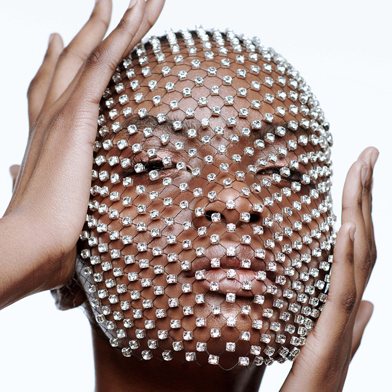 Black Birdcage Veil Full Shiny Rhinestones Headband Veil for Bridal Hair Clip Wedding Accessories Russia mariee Akcesoria ślubne: black