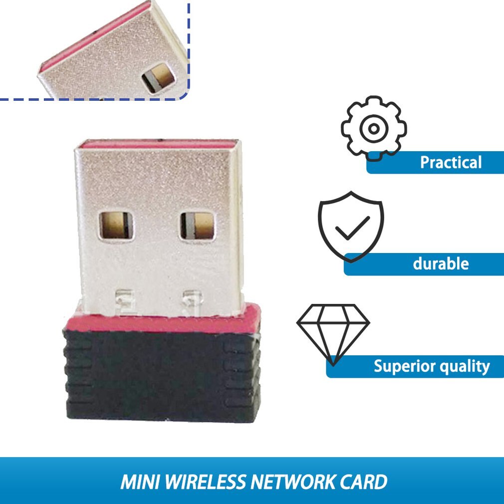 Mini PC Adapter USB Wifi Antenna 150mbps Wireless Computer Network Card Receiver for Windows Xp/vista/linux/ Win 7/8/mac ONLENY