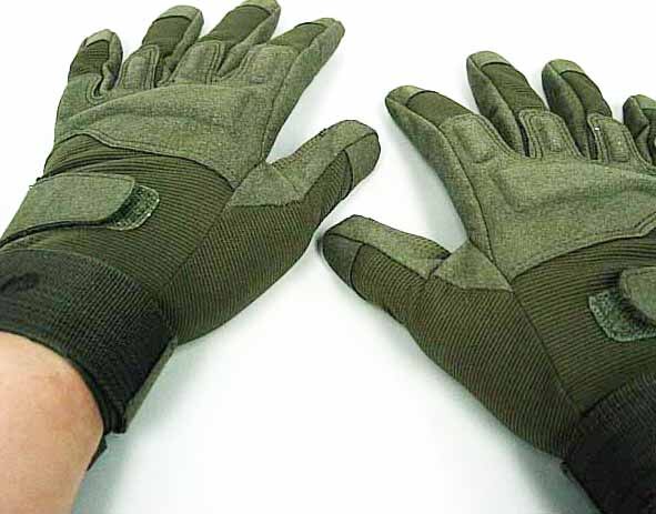 Gants tactiques de l'armée américaine, mitaines de Combat antidérapantes en Fiber de carbone pour Sports de plein air,: Full Army Green / XL