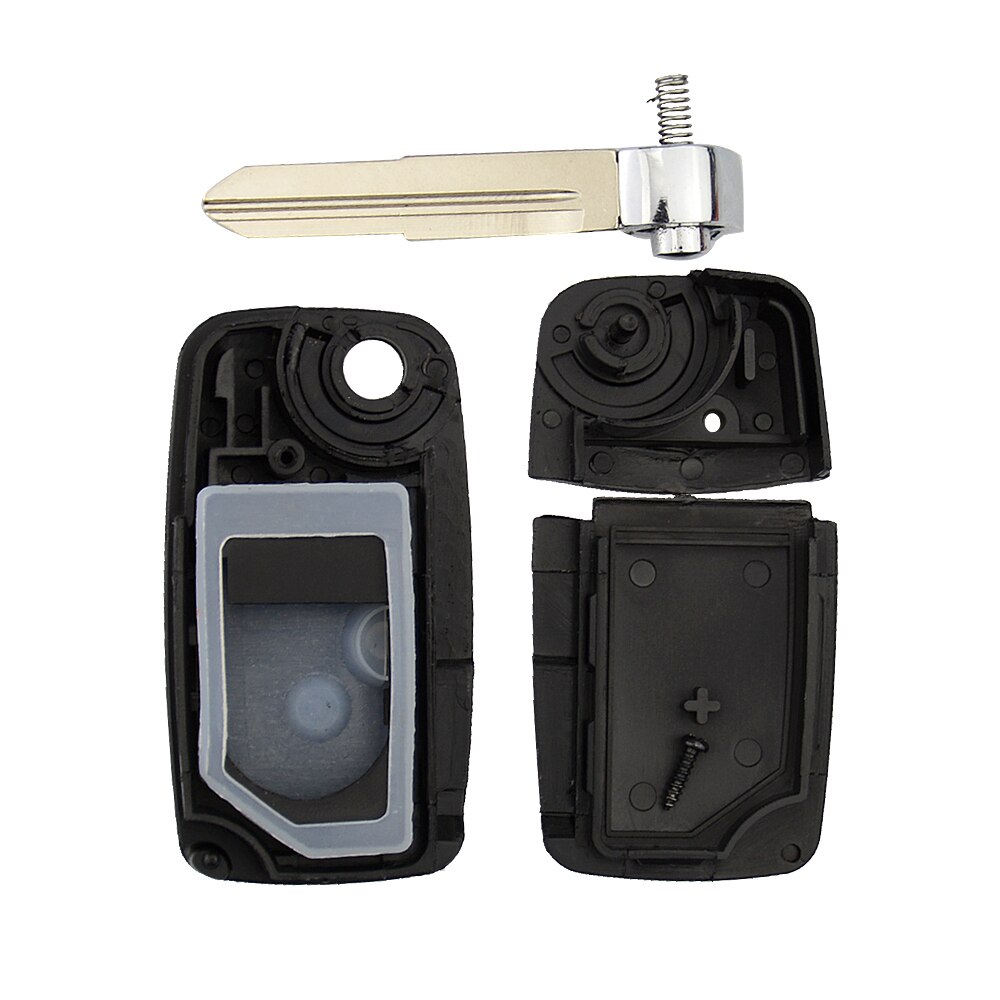 OkeyTech 2 Buttons For Chery A5 Fulwin Tiggo E5 A1 Cowin Car Key Case Remote Key Shell Fob Blank Key Folding Flip Uncut Blade