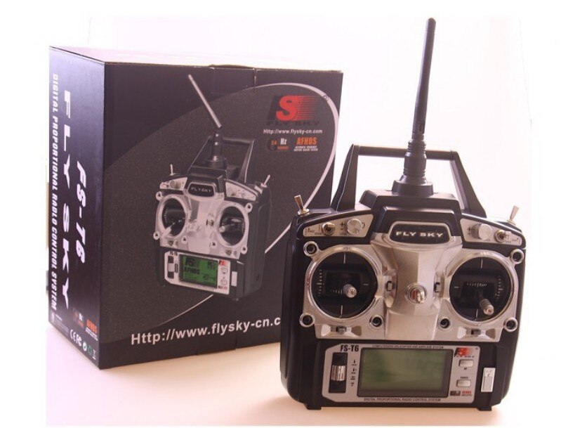 Flysky FS-T6 FS T6 Mode 2 6ch 2.4g with LCD Screen Transmitter with FS R6B Receiver For RC Helicopter AirPlane TOY SPORTS
