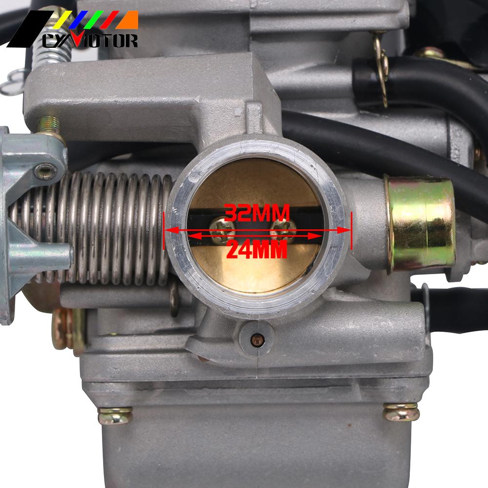 Universal Carburador 24mm 4T For Yamaha GY6 125cc 150cc Scooter Moped PD24J CVK Carburetor CARB Scooters ATVS Kazuma