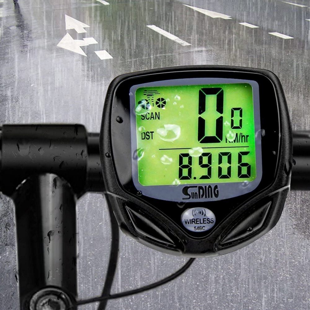 Wireless LCD Bike Computer Waterproof Bicycle Speedometer Digital Backlight Odometer Clock Cycling Stopwatch Bike Accessories