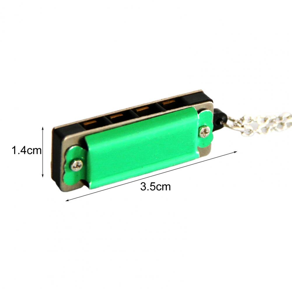 8 Tone 4 Hole Mini Harmony Pendant Small Harmonica Playable Songs Children's Musical Instruments Student Pendant