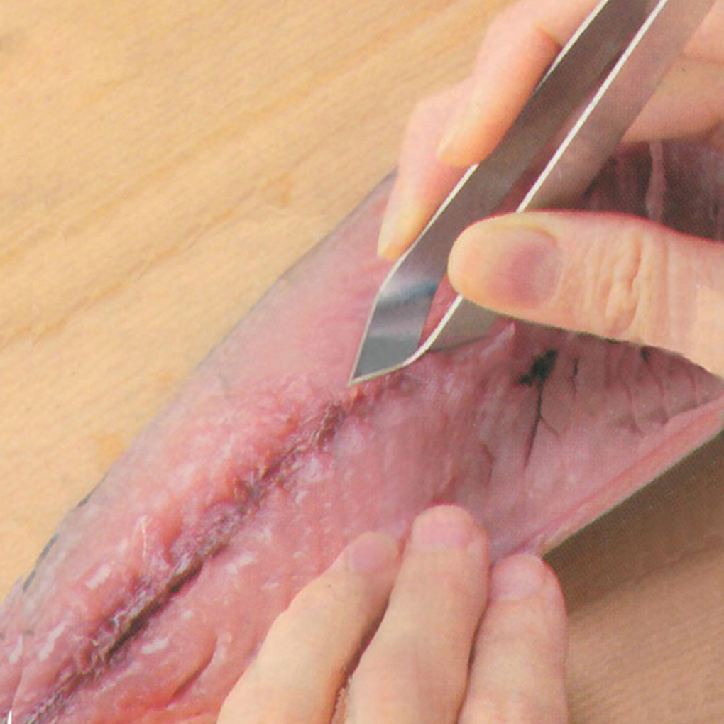 Stainless Steel Fish Bone Remover Pliers Pincer Puller Tweezer Tongs Pick-Up Utensils Kitchen Seafood Tool