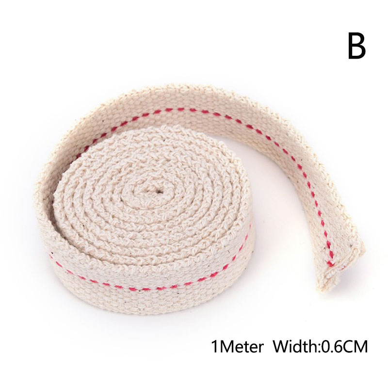 Diy 1/1.5/4.5M Accessoire Materiaal 1/1.5M Sterke Platte Katoenen Lont Core Voor Kerosine Brander Kachel Verlichting Lantaarn Olie Lamp Maken