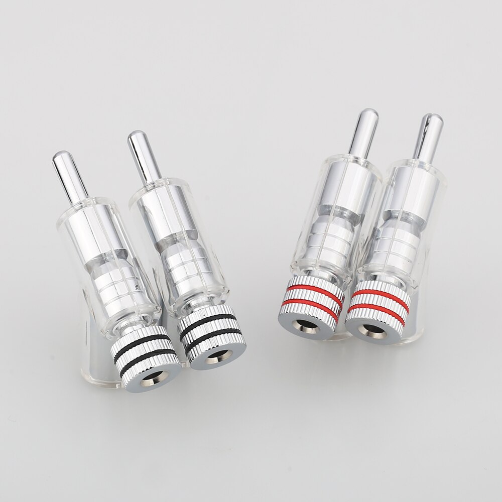 conector de enchufe BANANA de CABLE de altavoz chapado en rodio de alta gama, 100% de