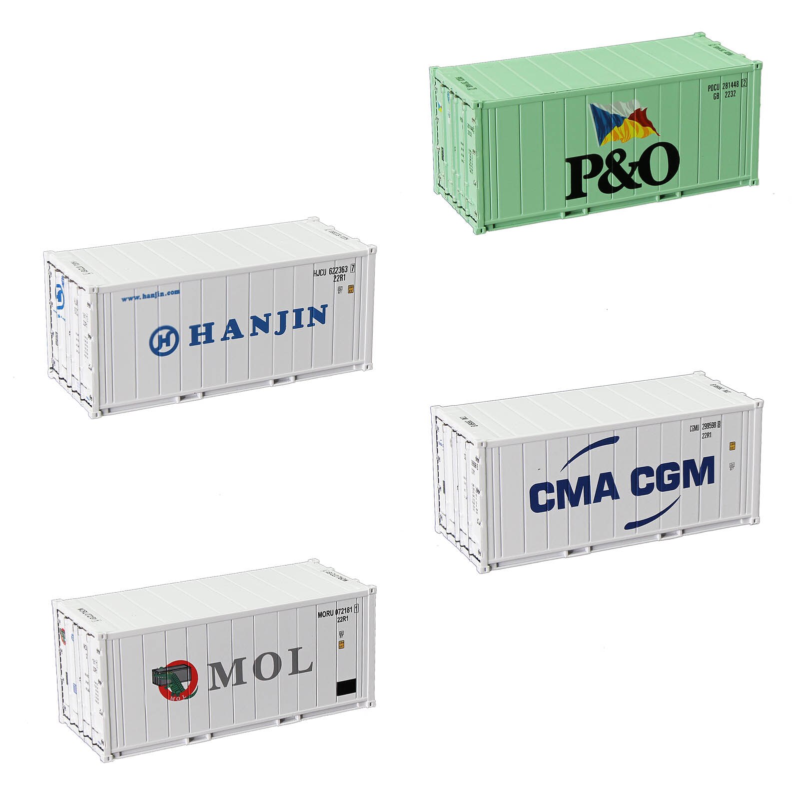 Refrigerante de cubo alto, escala HO, 20 pies, 1:87, 20 pies, contenedor Reefer C8727