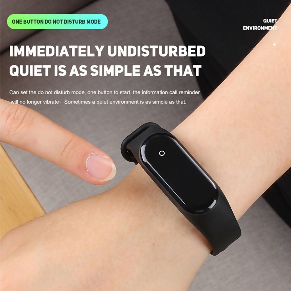 M4 Smart Band 4 Fitness Tracker Horloge Sport Armband Hartslag Bloeddruk Smartband Monitor Gezondheid Polsband