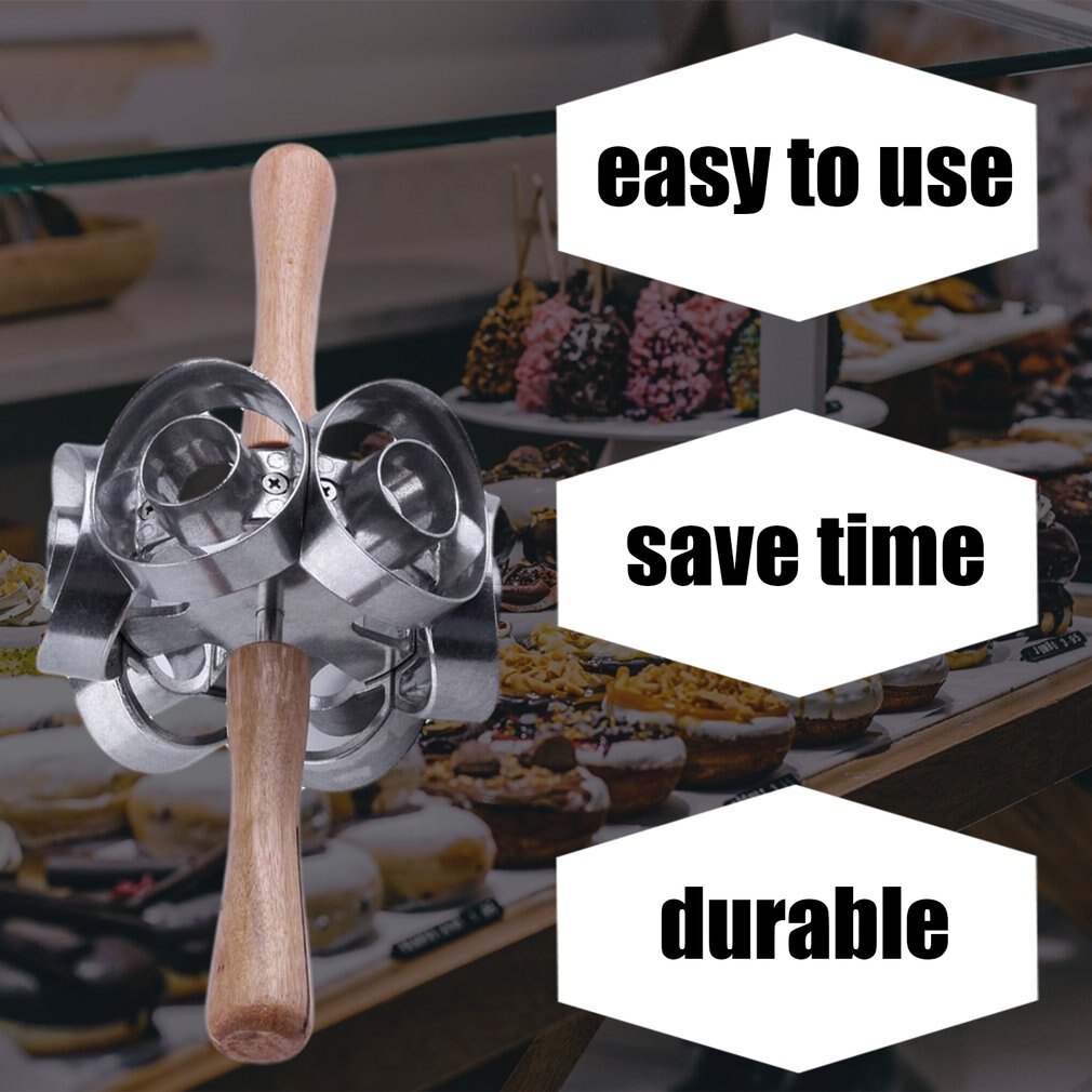 PREUP 2018 popularny nowy szybki obrotowy wykrawacz pączków formierki foremka robić chleba foremka robić tłoczenia ciasteczek nóż bezpieczeństwo wygoda